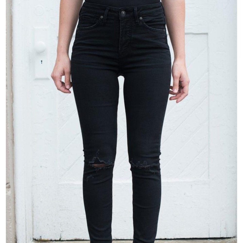 Silver Jeans Company- Onyx IBISTER High-Rise Skinny Ankle Jeans, Size 28